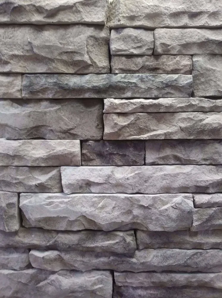 Close-up of European Drystack texture in Ozark Gray